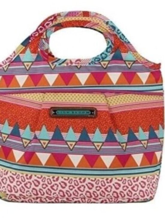 Lily Bloom Handbags - LILY BLOOM INSULATED CINCH TOP LUNCH COOLER/TOTE MULTICOLOR